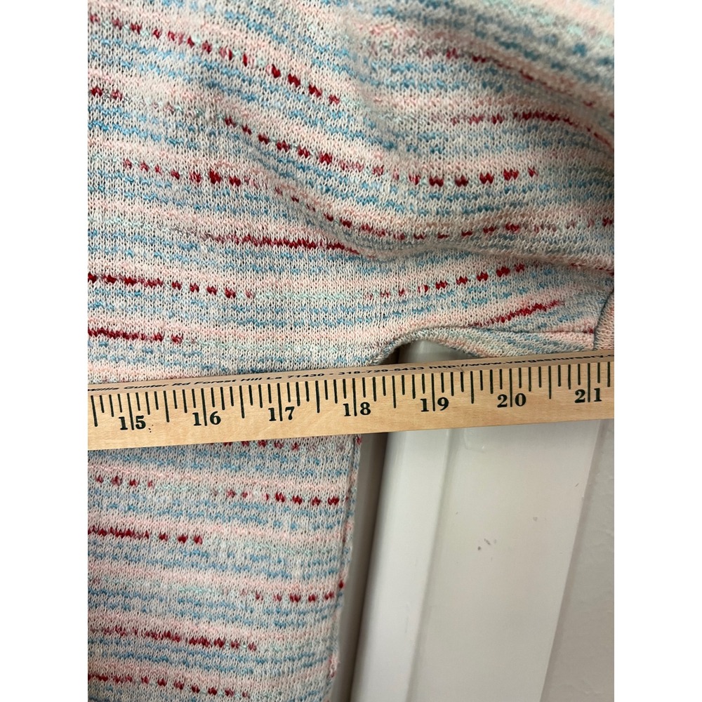 Madewell Sweater Tee XXS Coastal Americana Pastel Knit French Girl Boxy Top - Picture 7 of 7